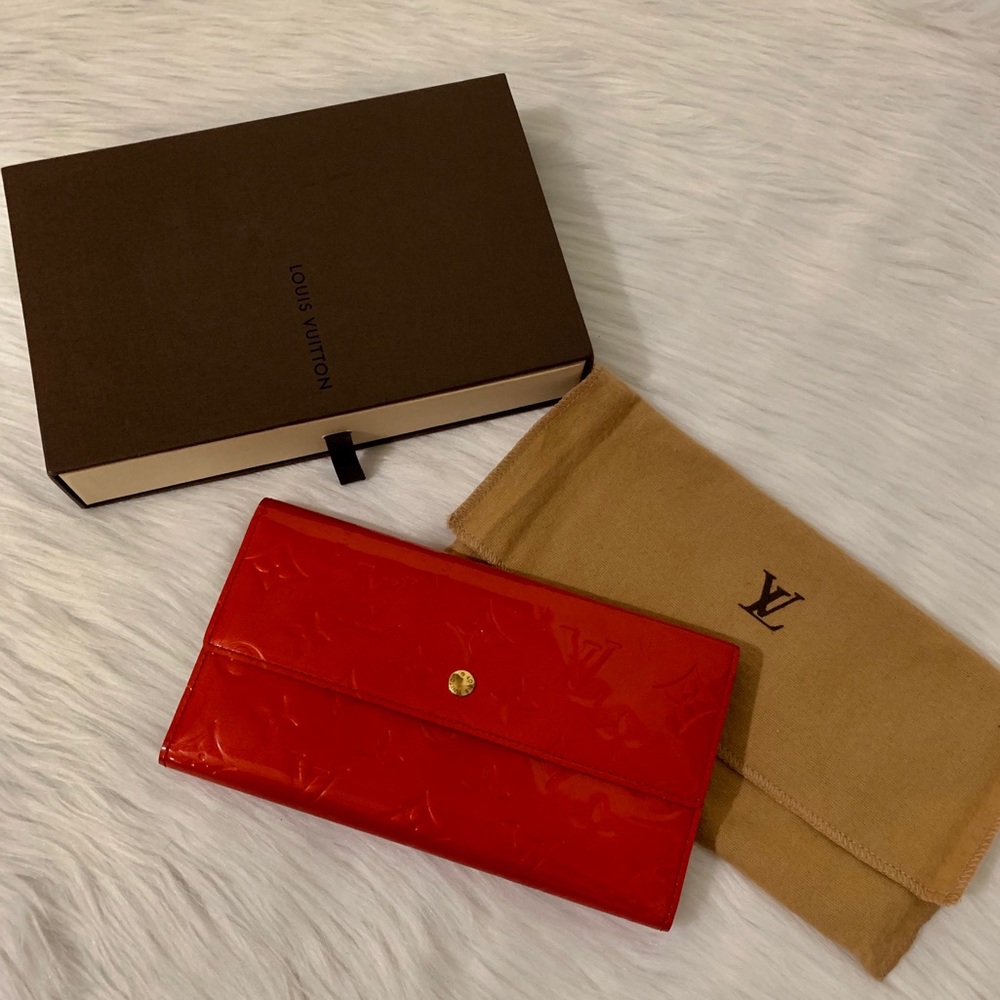 💯Authentic LOUIS VUITTON Vernis Trifold Wallet